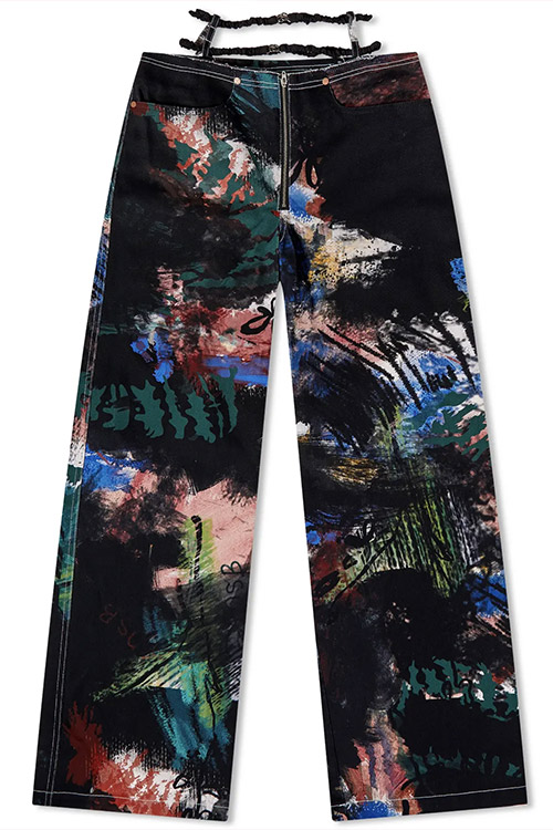 Andersson Bell Artwork Print Shirring Band Trousers