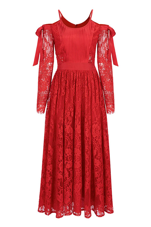 Bora Aksu Silk Lace Blend Camisole Roselle Dress