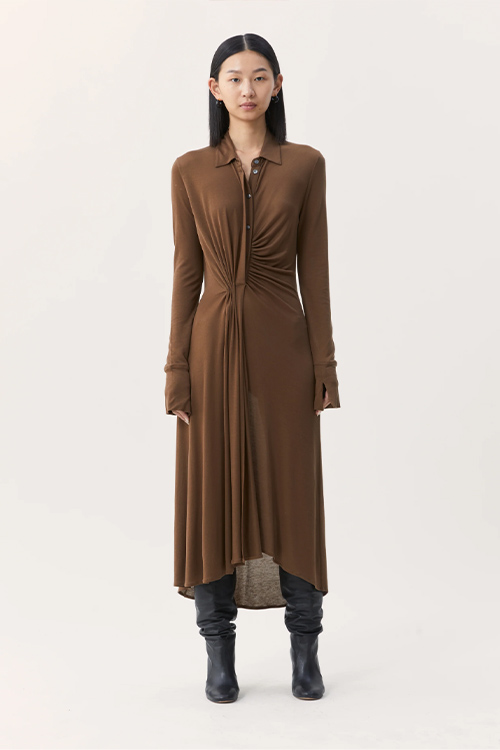 Ninety Percent Brown Phylla Dress