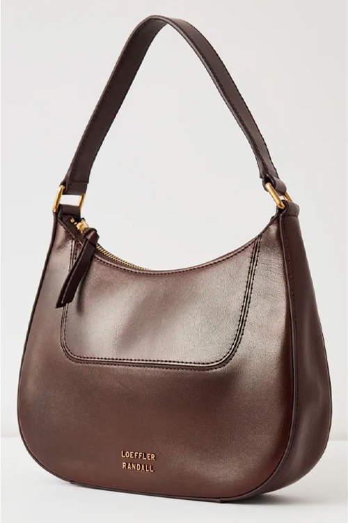 Loeffler Randall Greta Brown Leather Shoulder Bag