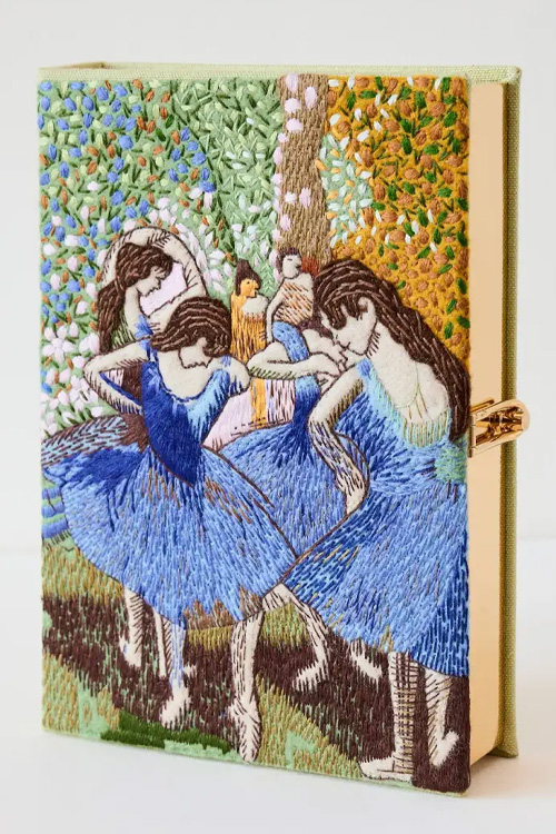 Olympia Le-Tan Degas Blue Ballerinas Book Clutch