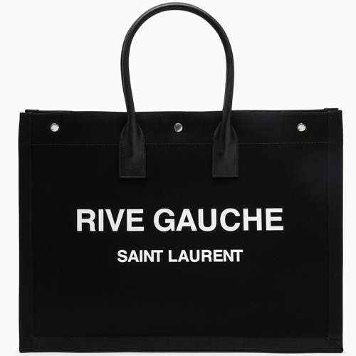 Saint Laurent Black Rive Gauche Shopping Bag