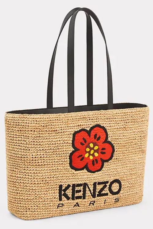 Kenzo Large Raffia Tote Bag