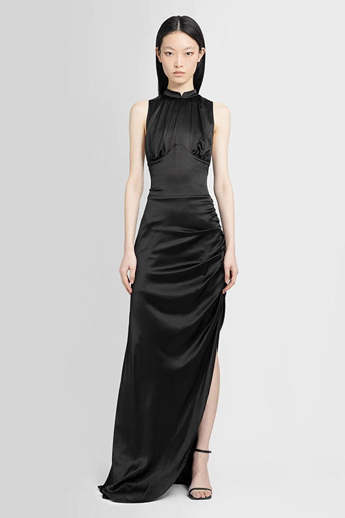 Lisa Von Tang Black Corset Gown