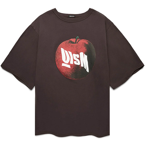 Undercover Dark Brown Apple Print T-Shirt