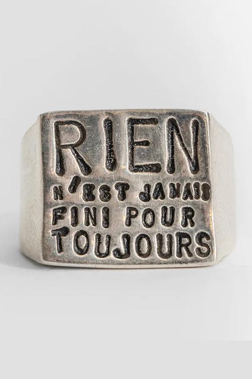 Serge Thoraval Engraved Text Ring