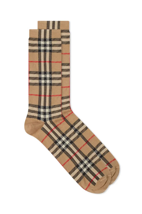 Burberry Archive Beige Classic Check Socks