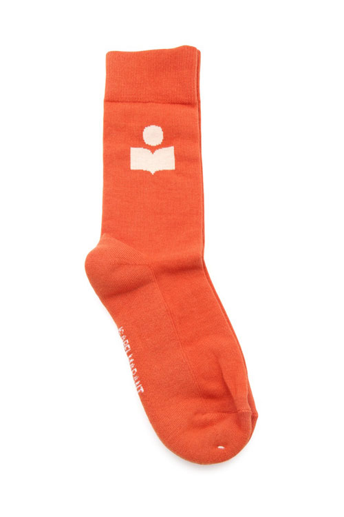 Isabel Marant Orange Logo Socks