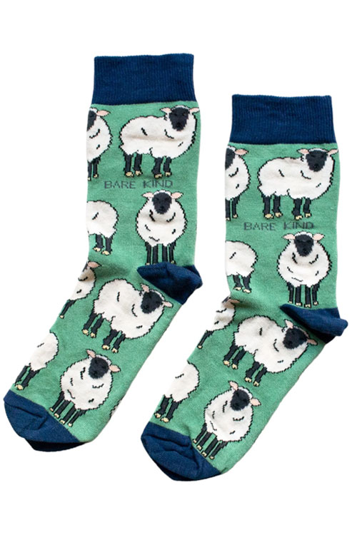 Bare Kind Bamboo Socks Save the Sheep Socks