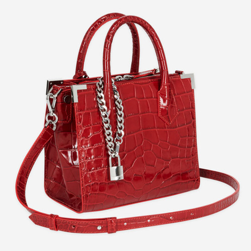 The Kooples Medium Red Leather Ming Bag