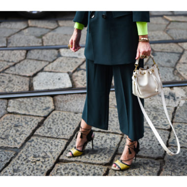 Milan Fashion Week SS2024 Street Style – Red, Green, and Blue