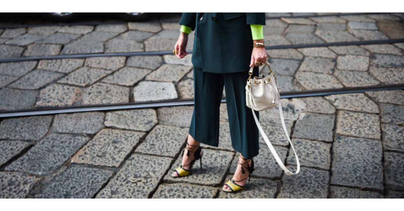 Milan Fashion Week SS2024 Street Style – Red, Green, and Blue