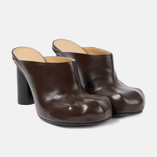 JW Anderson Brown Paw Leather Mules