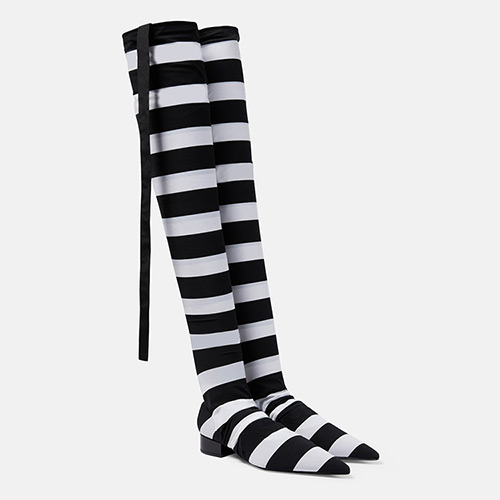 Dolce & Gabbana Portofino Striped Over-the-Knee Boots