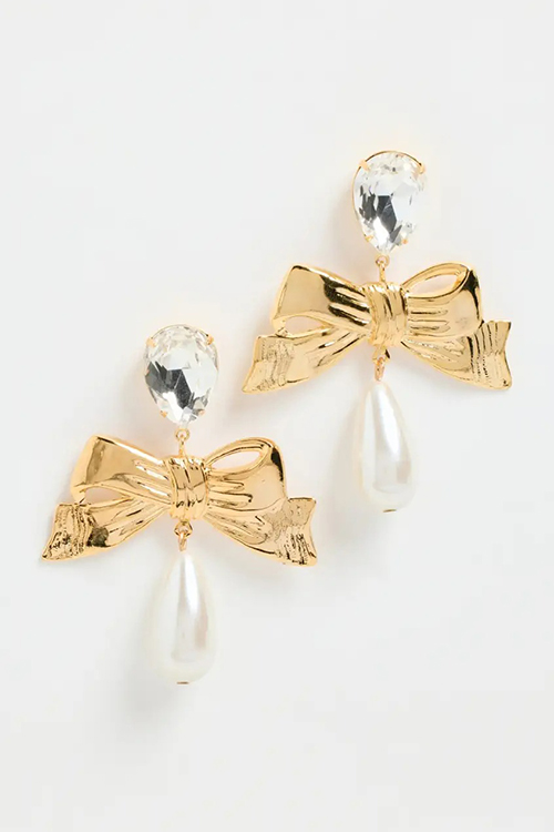 Lelet NY Stella Pearl Clip Earrings
