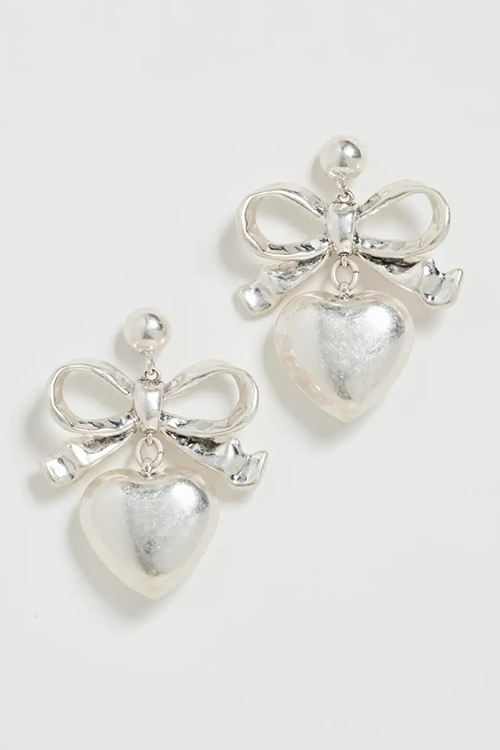 Clare V. Heart Drop Earrings