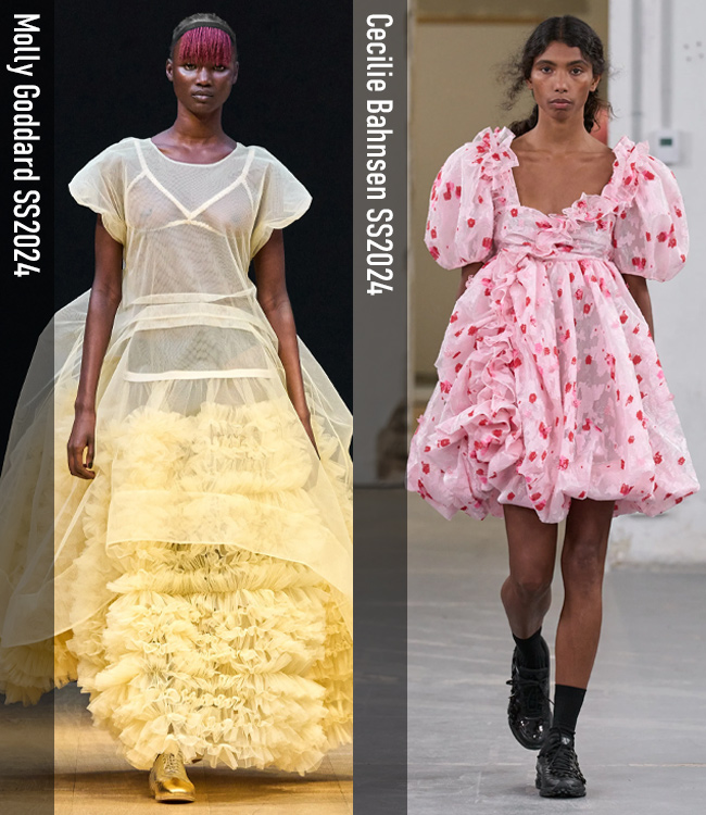 Molly Goddard SS2024, Cecilie Bahnsen SS2024