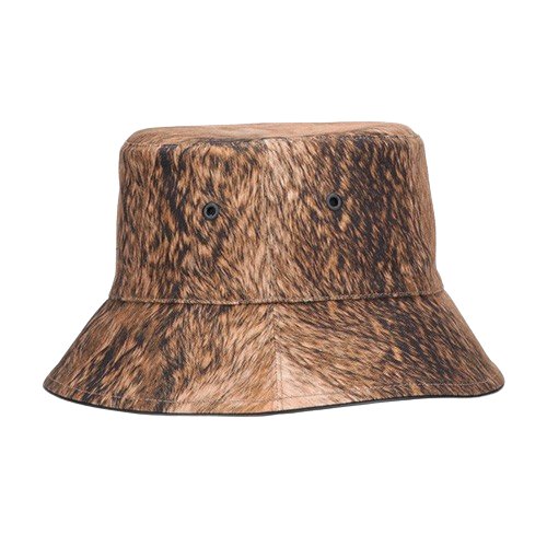 Burberry Fur-Print Bucket Hat