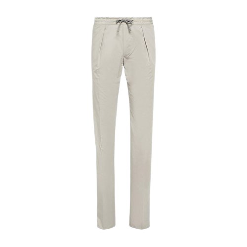 Incotex Grey Cotton-Blend Slim Pants