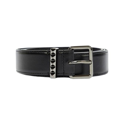 Valentino Garavani Black Leather Belt