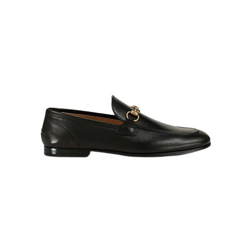 Gucci Jordaan Black Leather Loafers