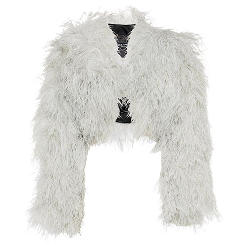 Dolce & Gabbana x Kim Feather Cropped Jacket