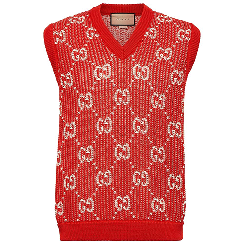 Gucci GG Cotton Jacquard Sweater Vest