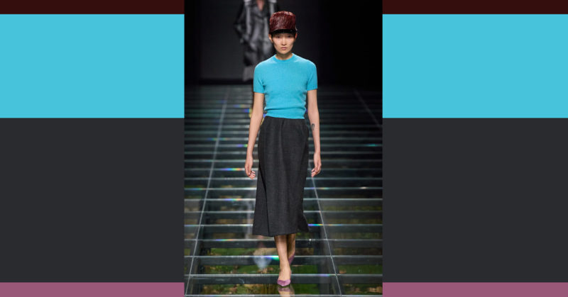 Prada Womenswear AW2024 - Pastels Counteract and Clash with Deeper Colours