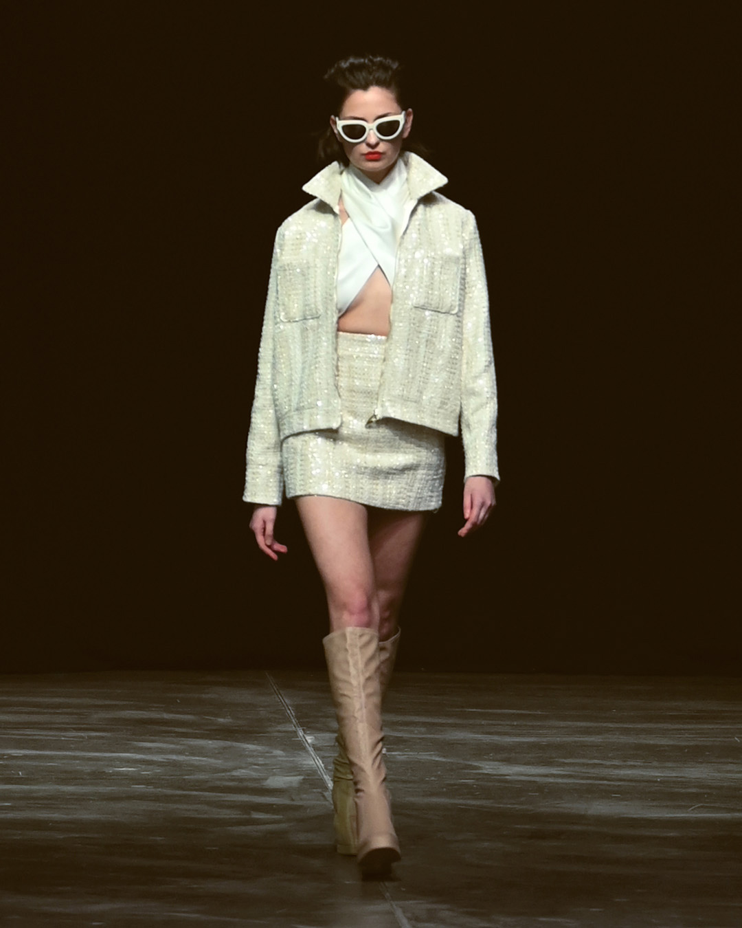 Marcel Ostertag AW2024 at Berlin Fashion Week Look 10; Runway Photography: The Fashion Fold