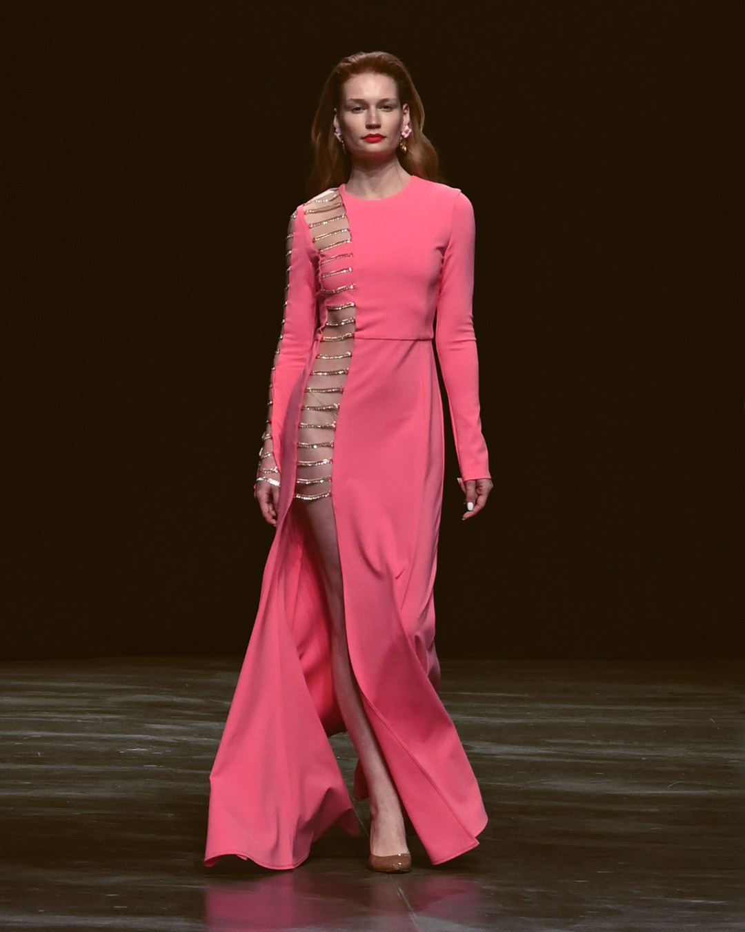 Marcel Ostertag AW2024 at Berlin Fashion Week Look 6; Runway Photography: The Fashion Fold