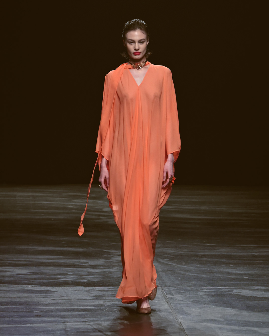 Marcel Ostertag AW2024 at Berlin Fashion Week Look 17; Runway Photography: The Fashion Fold