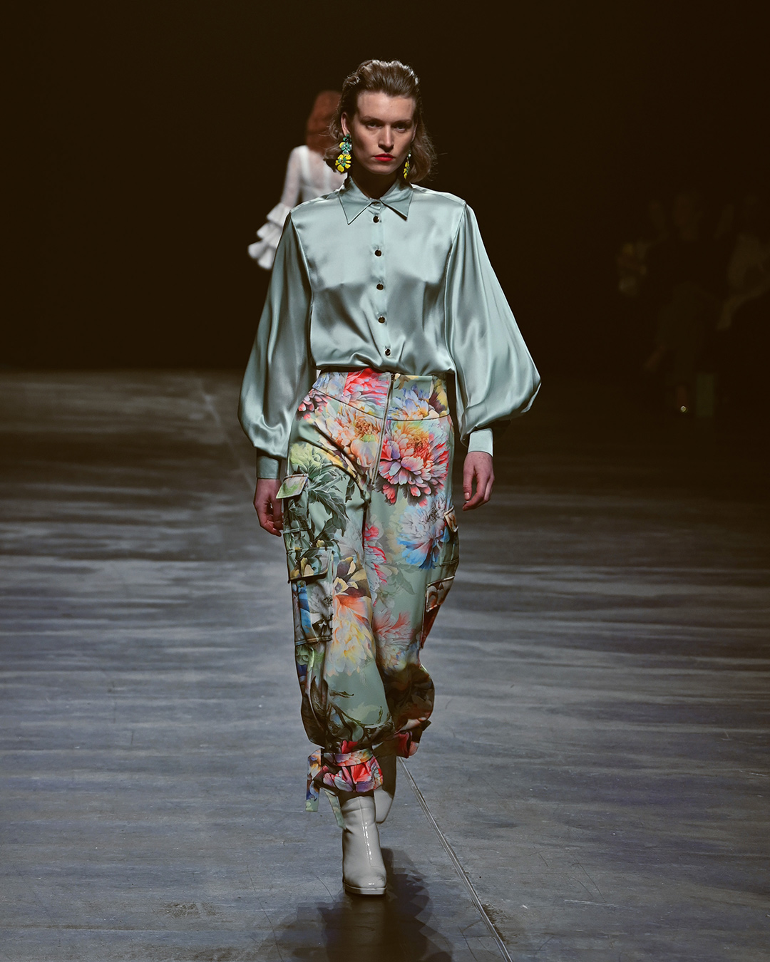 Marcel Ostertag AW2024 at Berlin Fashion Week Look 16; Runway Photography: The Fashion Fold