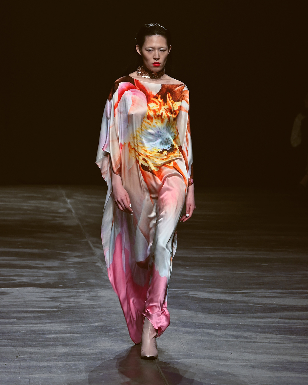 Marcel Ostertag AW2024 at Berlin Fashion Week Look 11; Runway Photography: The Fashion Fold