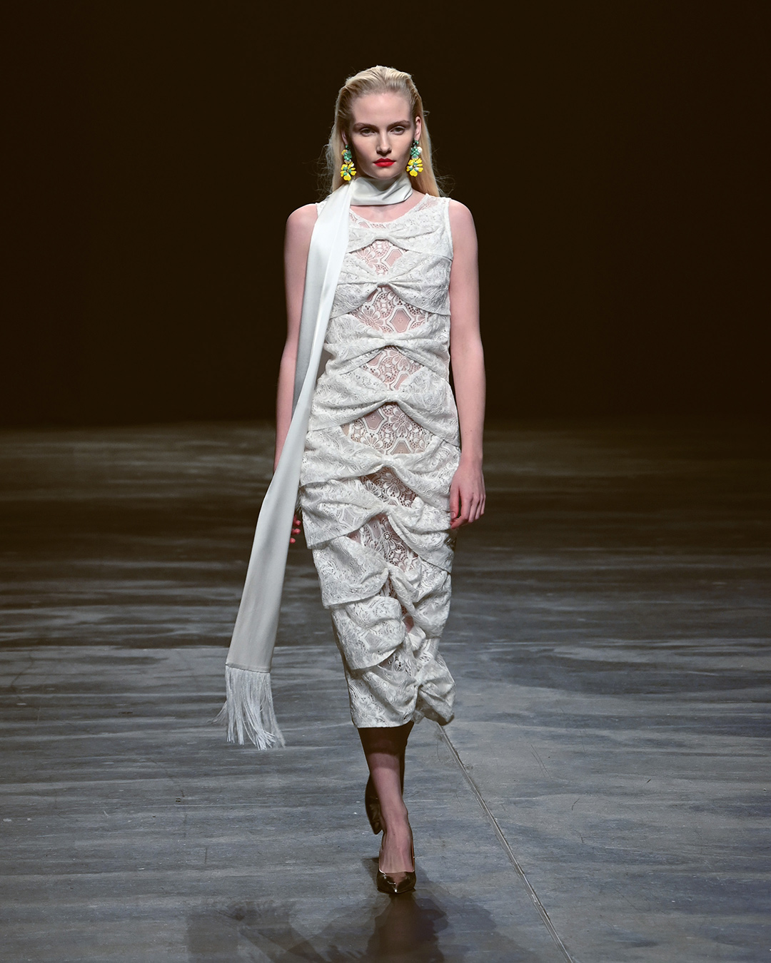 Marcel Ostertag AW2024 at Berlin Fashion Week Look 8; Runway Photography: The Fashion Fold