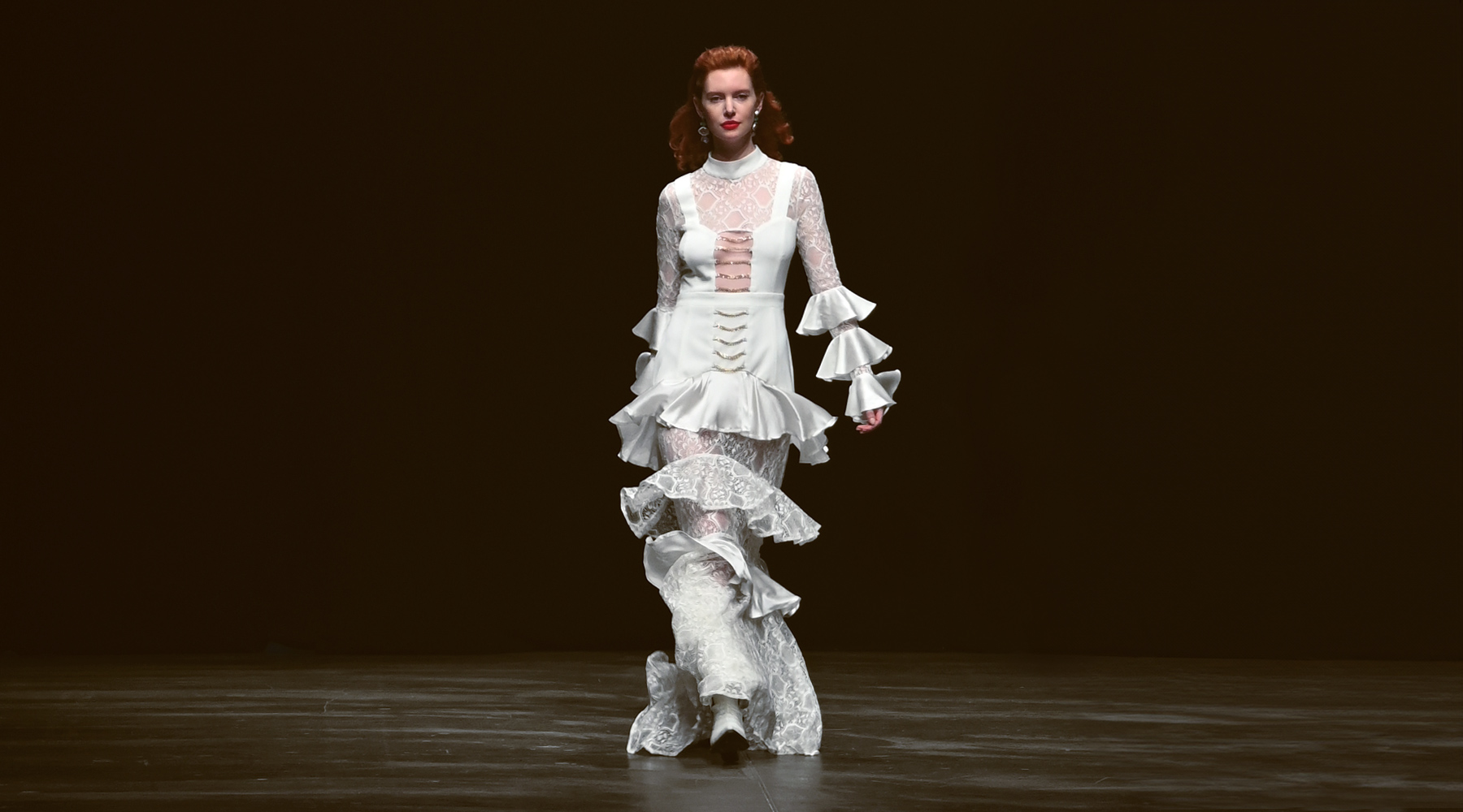 Marcel Ostertag AW2024 at Berlin Fashion Week Look 12; Runway Photography: The Fashion Fold