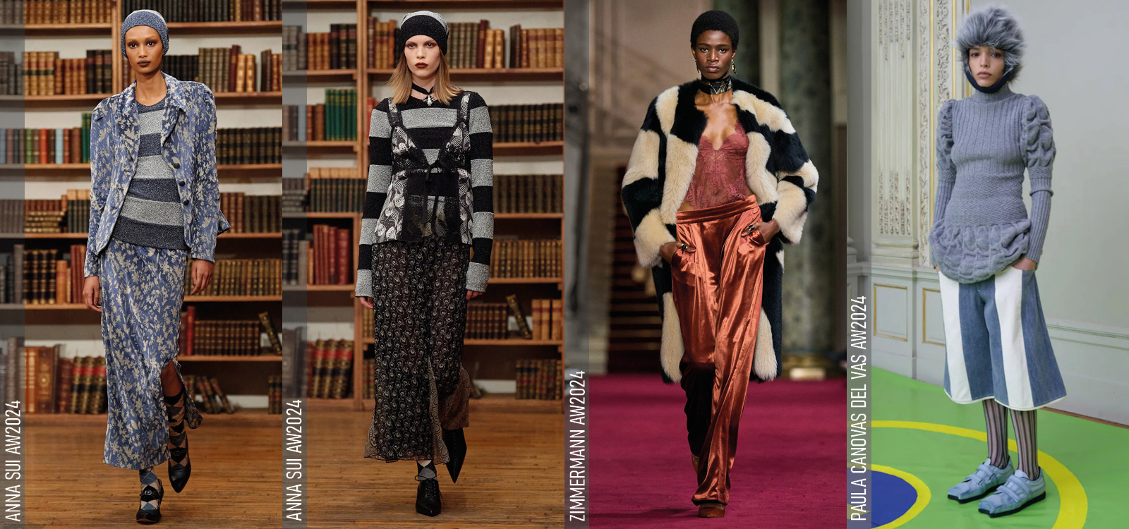 Anna Sui AW2024, Zimmermann AW2024, Paula Canovas del Vas AW2024