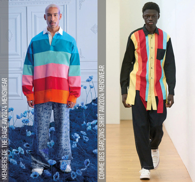Members of the Rage AW2024 Menswear, Comme des Garçons Shirt AW2024 Menswear
