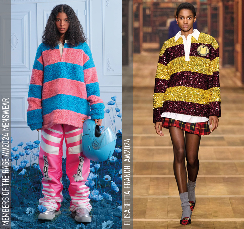 Members of the Rage AW2024 Menswear, Elisabetta Franchi AW2024
