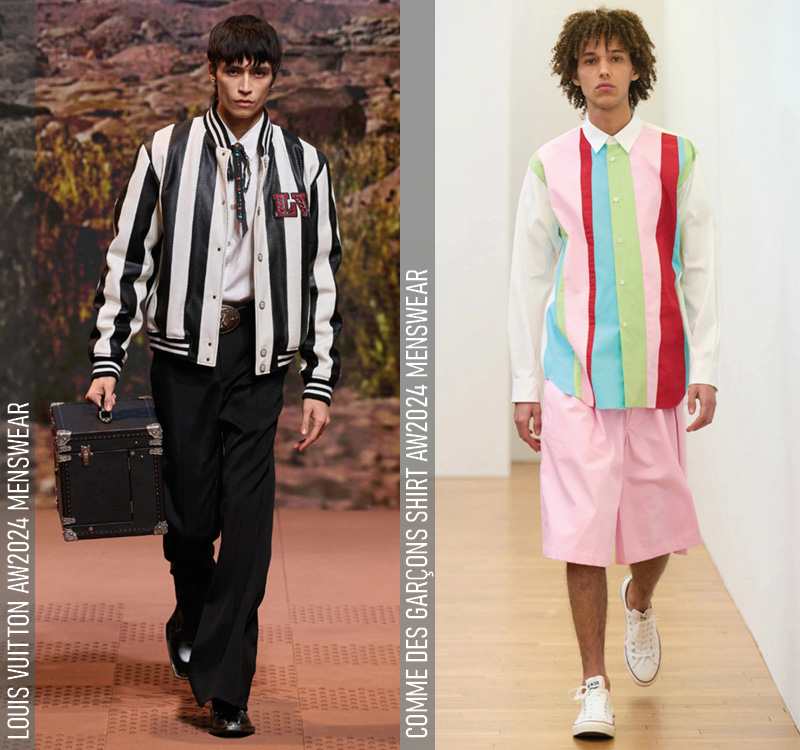 Louis Vuitton AW2024 Menswear, Comme des Garçons Shirt AW2024 Menswear
