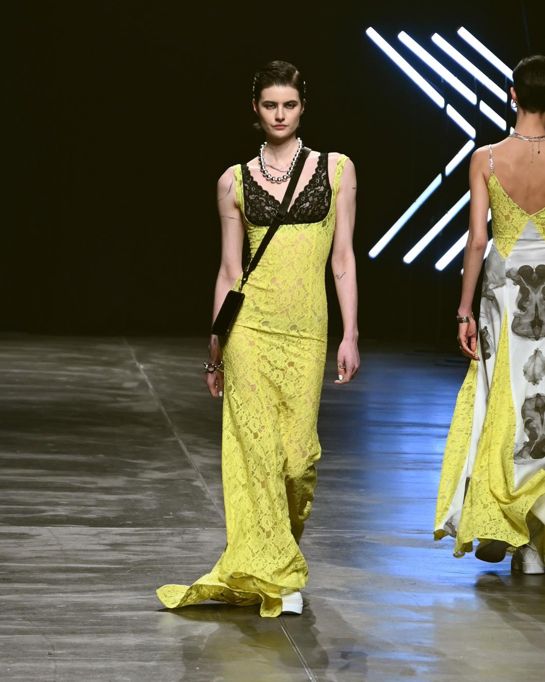 Rebekka Ruétz Fall 2024 at Berlin Fashion Week Look 17; Runway Photography: The Fashion Fold