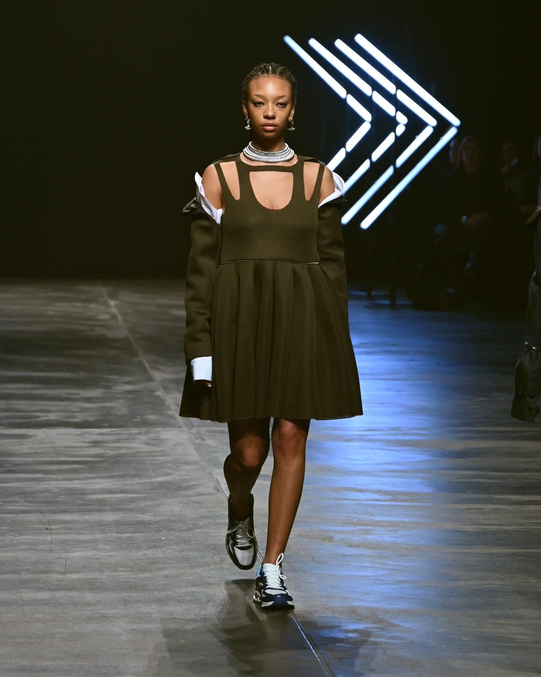 Rebekka Ruétz Fall 2024 at Berlin Fashion Week Look 4; Runway Photography: The Fashion Fold
