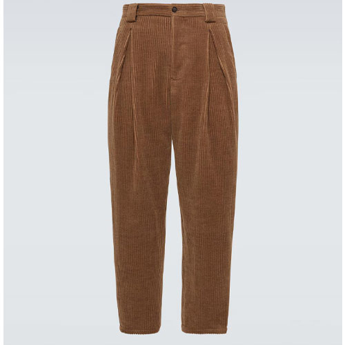 Giorgio Armani Wool-Blend Corduroy Tapered Pants