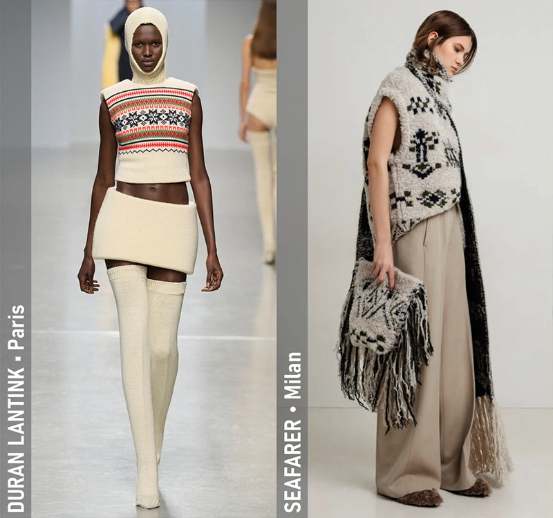 Fall 2024 Trends - Sweater Vests - Duran Lantink Fall 2024 (Paris), Seafarer Fall 2024 (Milan)