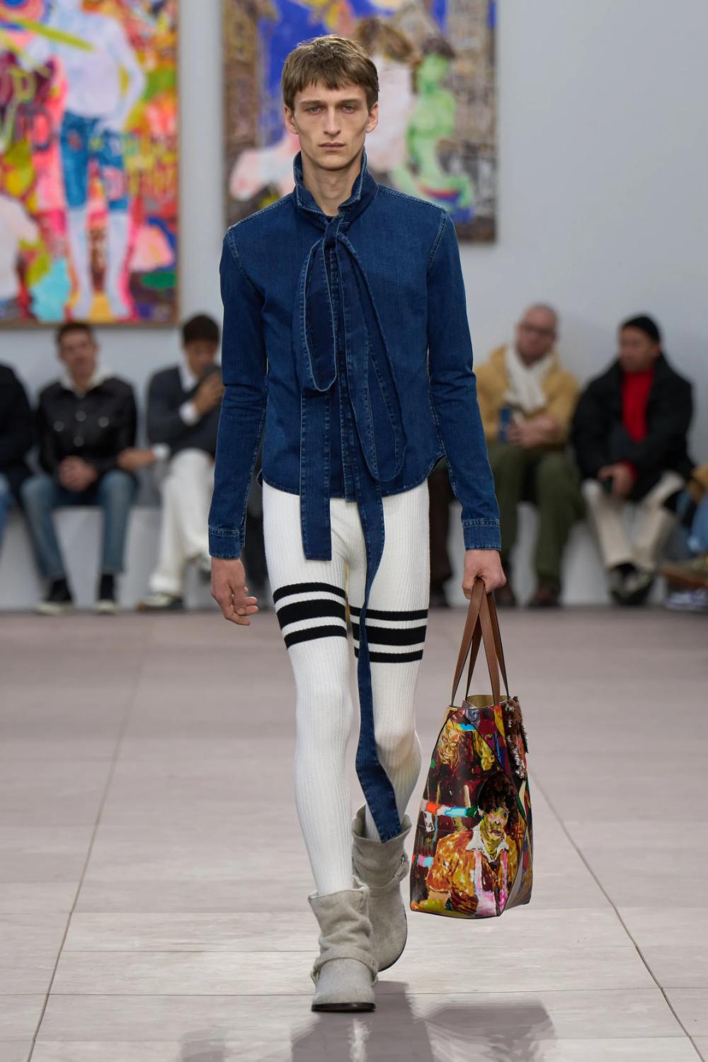 Fall 2025 Menswear Trend Forecast - Handbags - Loewe Fall 2024 Menswear