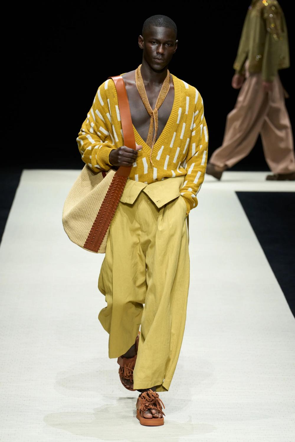 Fall 2025 Menswear Trend Forecast - Handbags - Emporio Armani Spring 2025 Menswear
