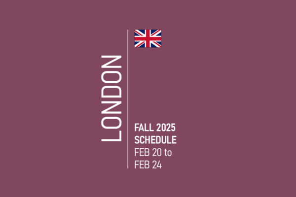 London Fashion Week Schedule Fall 2025