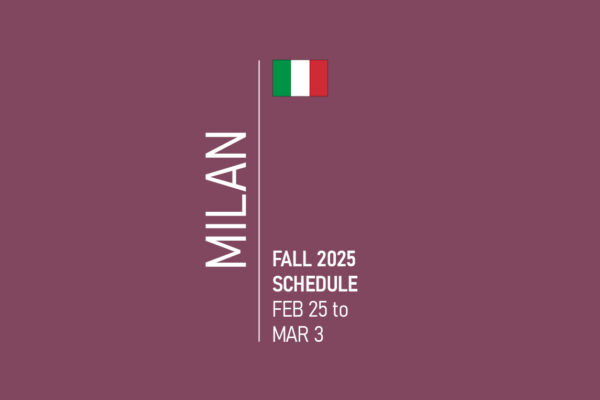 Milan Fashion Week Schedule Fall 2025