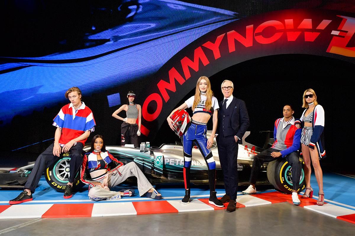 Formula 1 Fashion Moments - Tommy Hilfiger Brings Spring 2018 TOMMYNOW “DRIVE” Experiential Runway Event to Milan; Image credit: Tommy Hilfiger