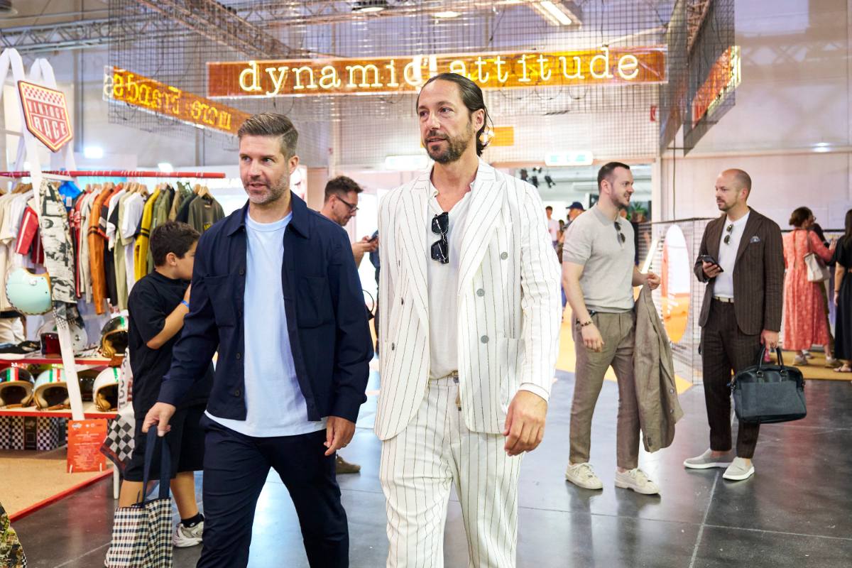 Pitti Uomo 108 Street Style - Pinstripe; Photo Credit: AKAstudio-collective; Courtesy of Pitti Immagine Uomo