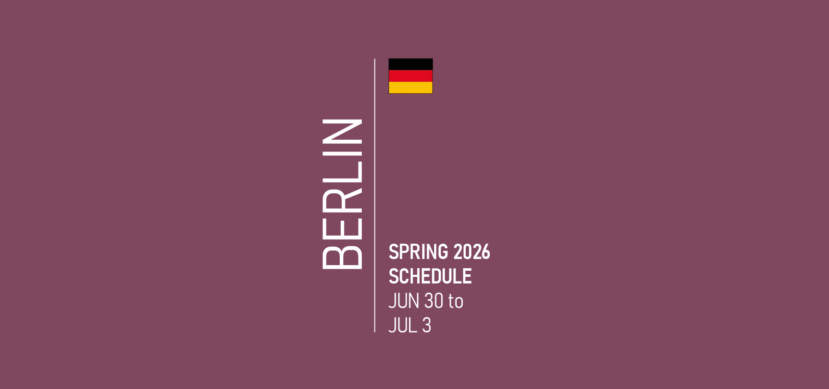 Berlin Fashion Week Schedule Spring 2026